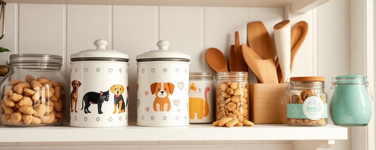 Barattoli decorati per cane e gatto